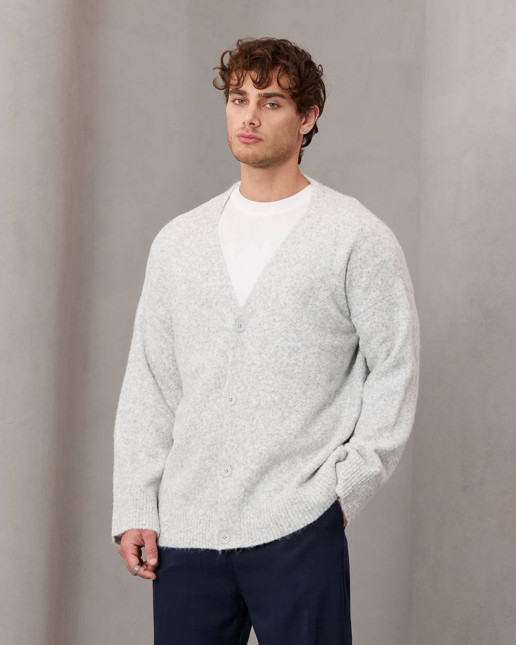 oversize wool cardigan