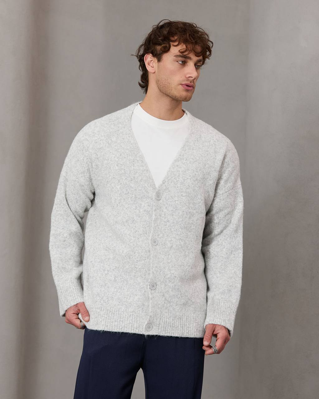 oversize wool cardigan