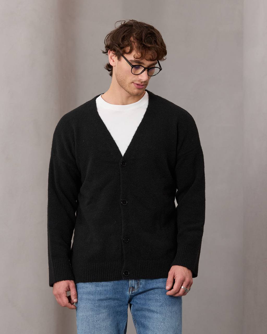 oversize wool cardigan