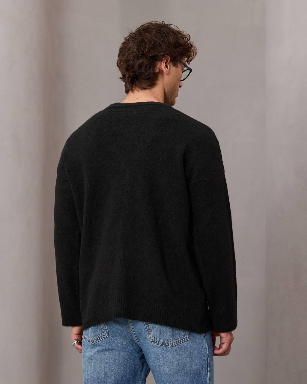 oversize wool cardigan