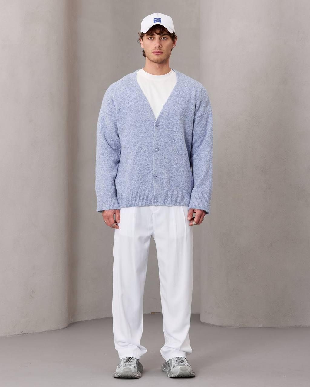 oversize wool cardigan