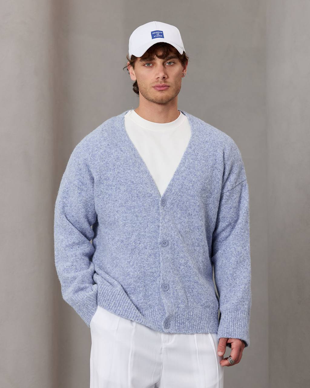 oversize wool cardigan