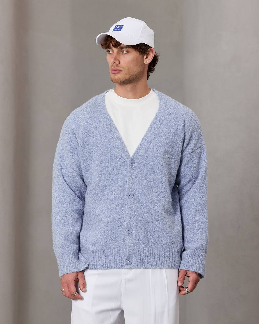 oversize wool cardigan