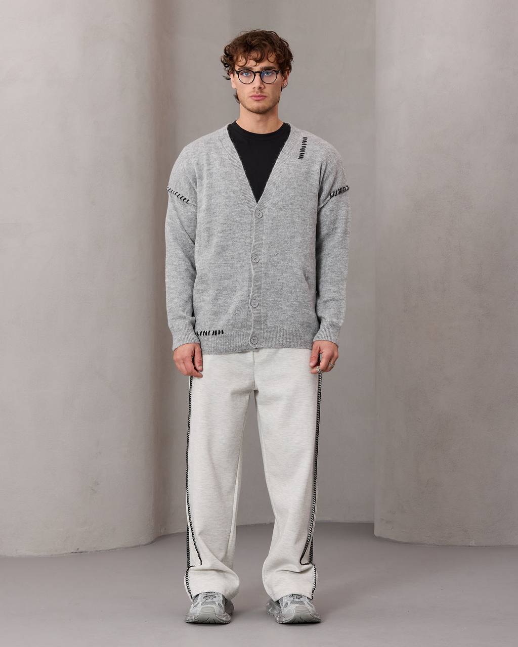 oversize wool cardigan
