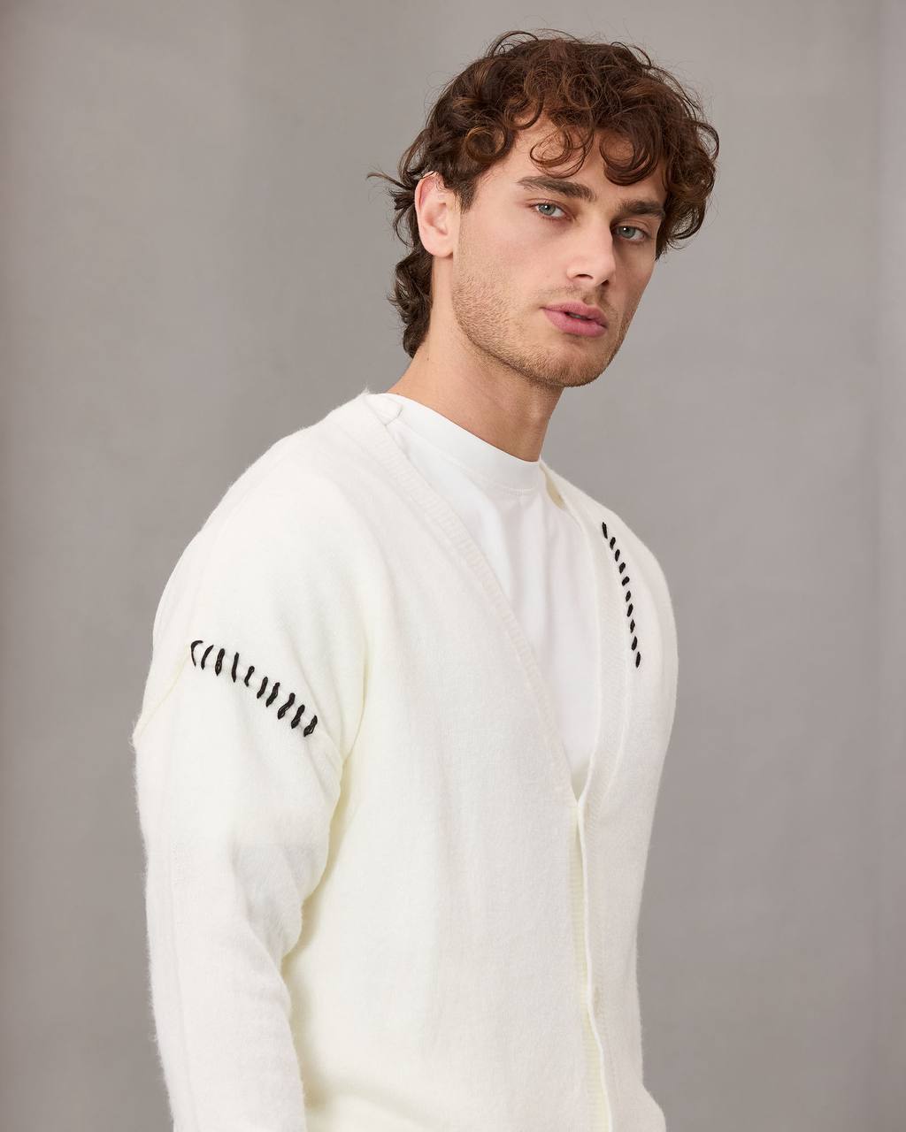 oversize wool cardigan
