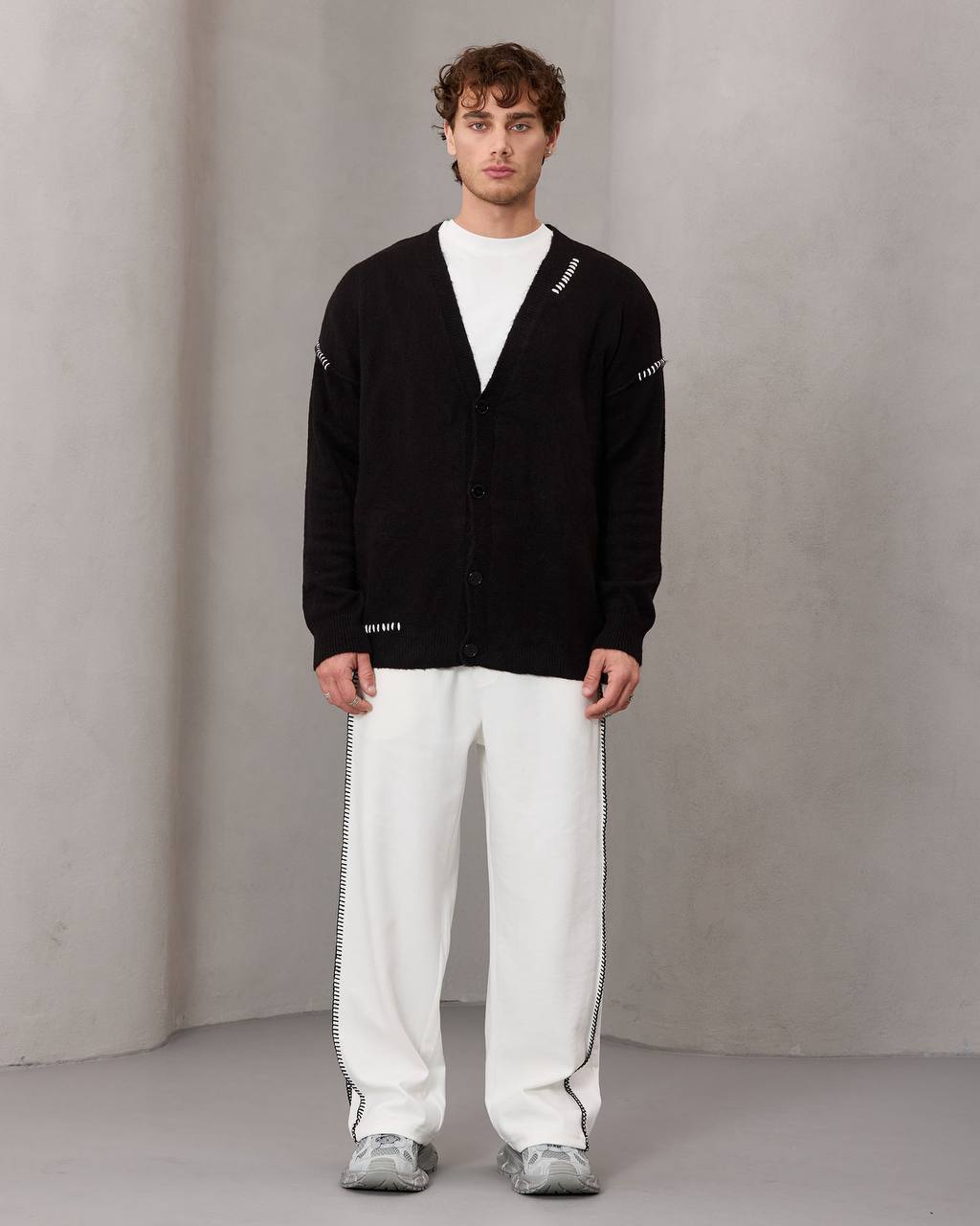 oversize wool cardigan