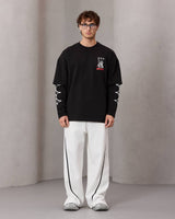 oversize printed long sleeve tee