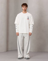 oversize printed long sleeve tee