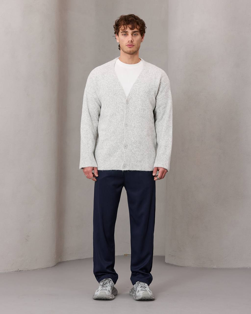 oversize wool cardigan