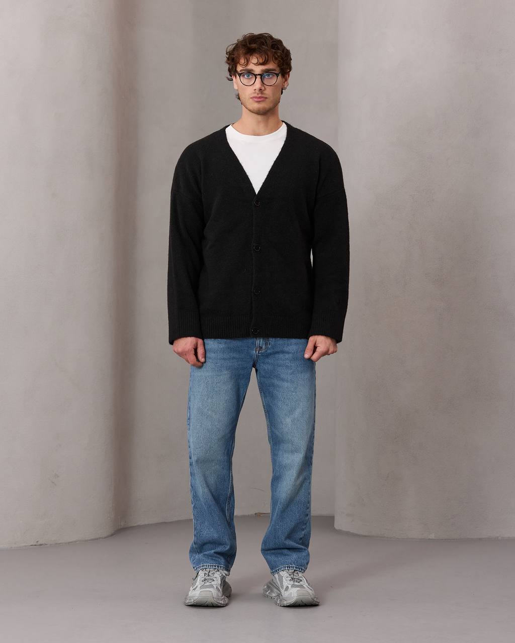 oversize wool cardigan