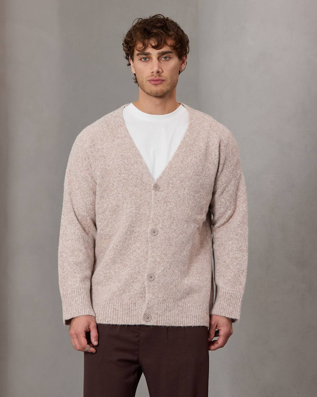oversize wool cardigan