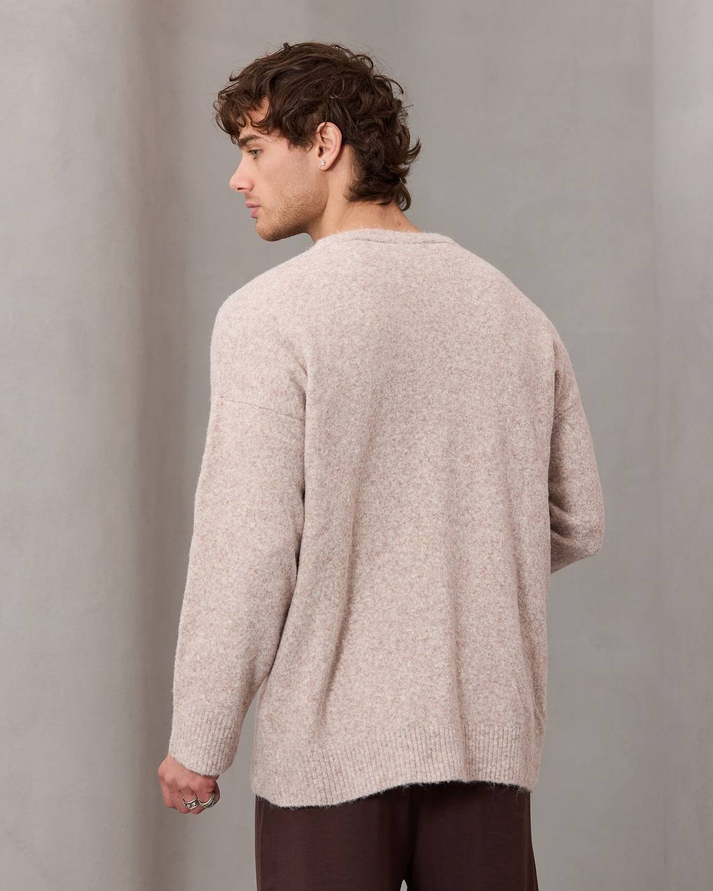 oversize wool cardigan