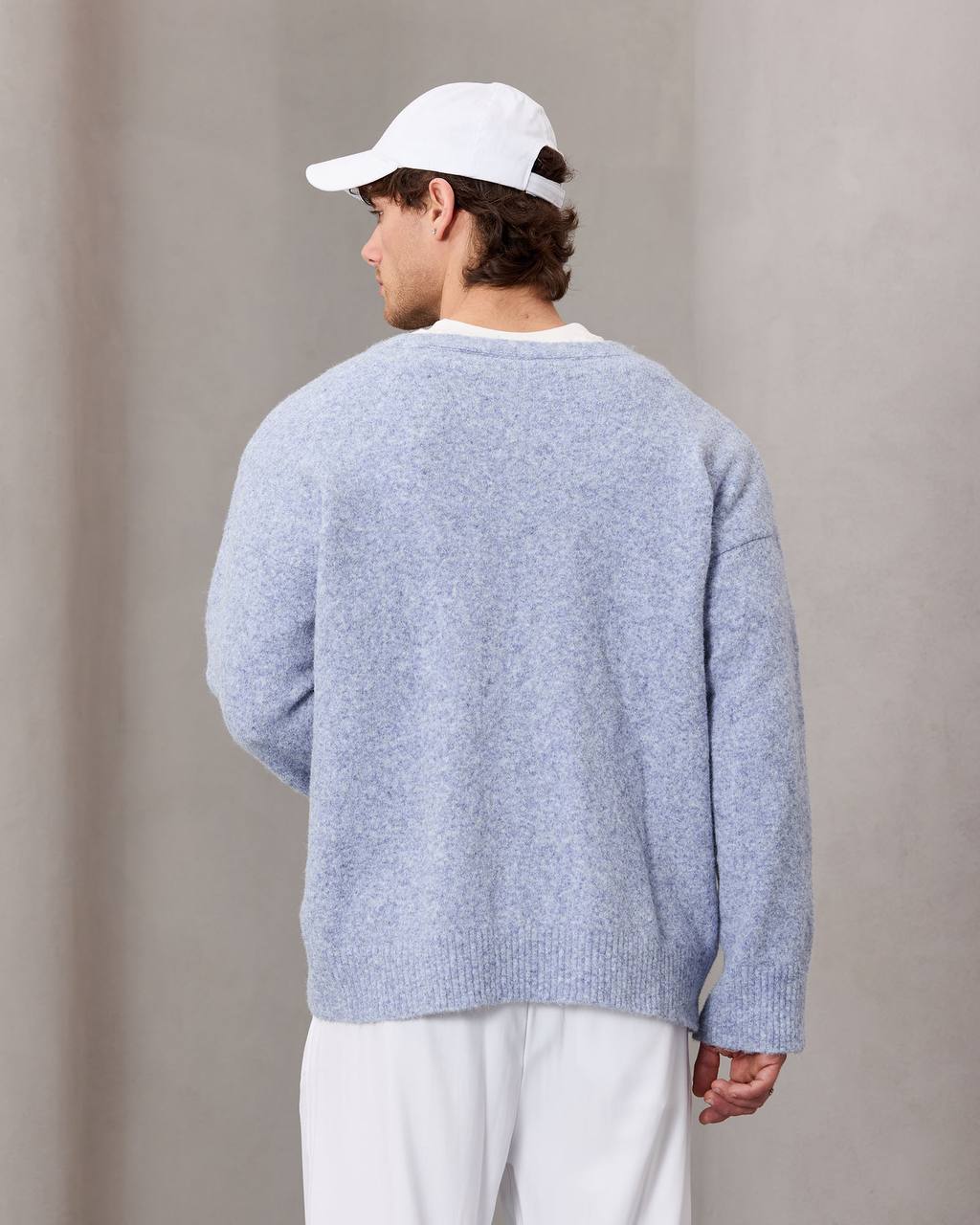 oversize wool cardigan