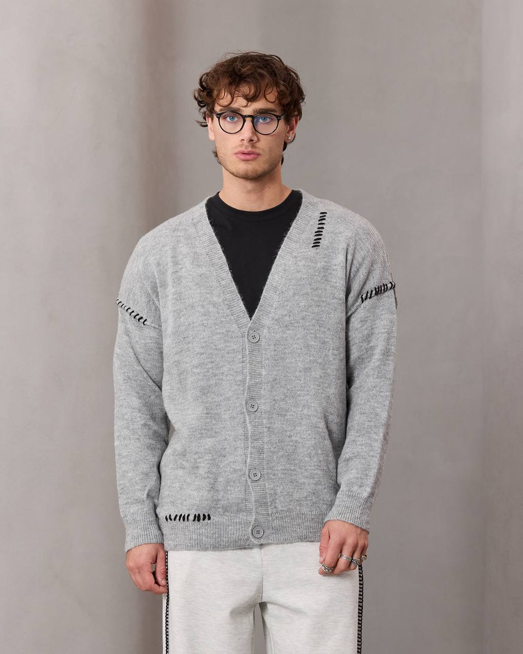 oversize wool cardigan