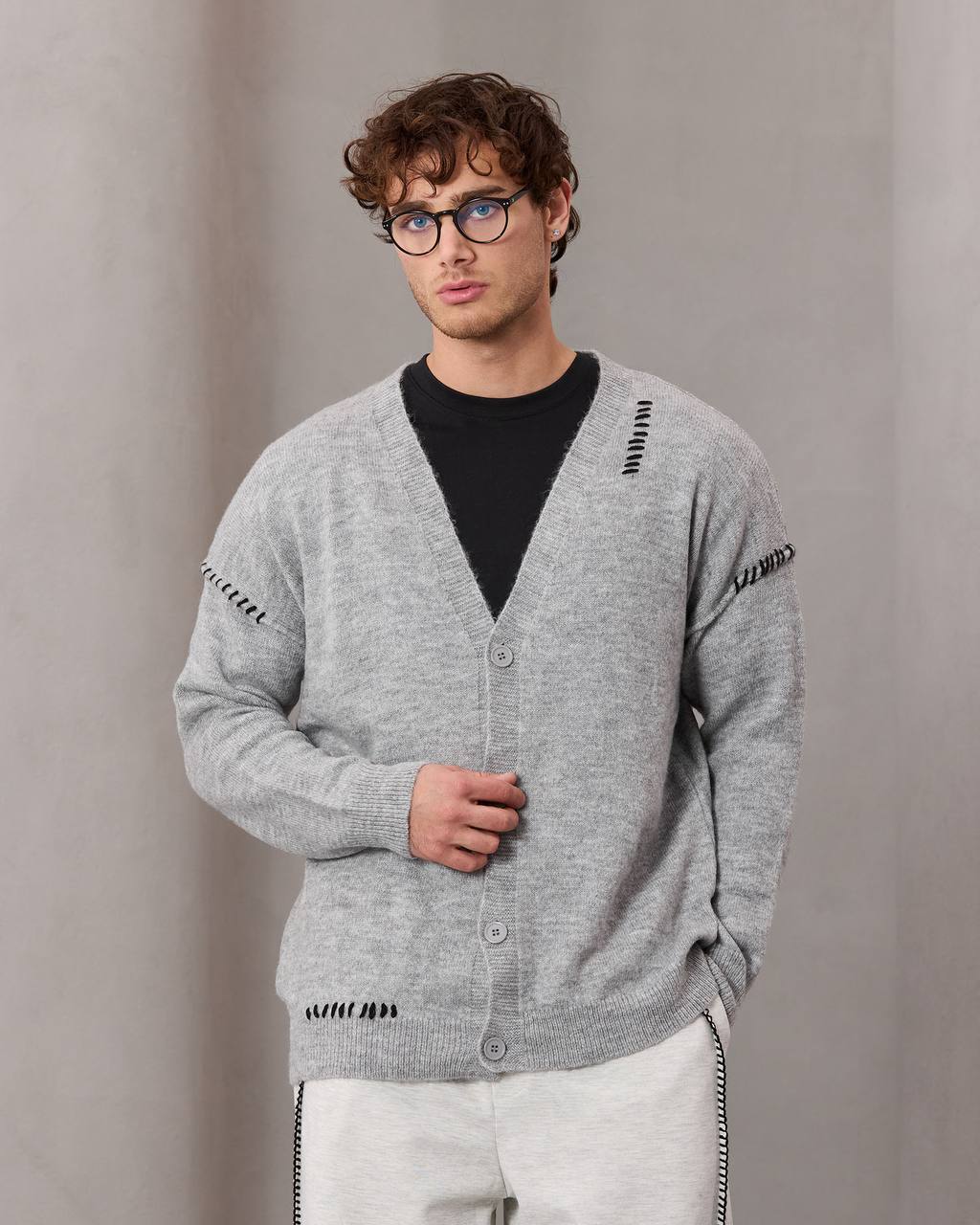 oversize wool cardigan