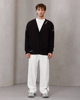 oversize wool cardigan