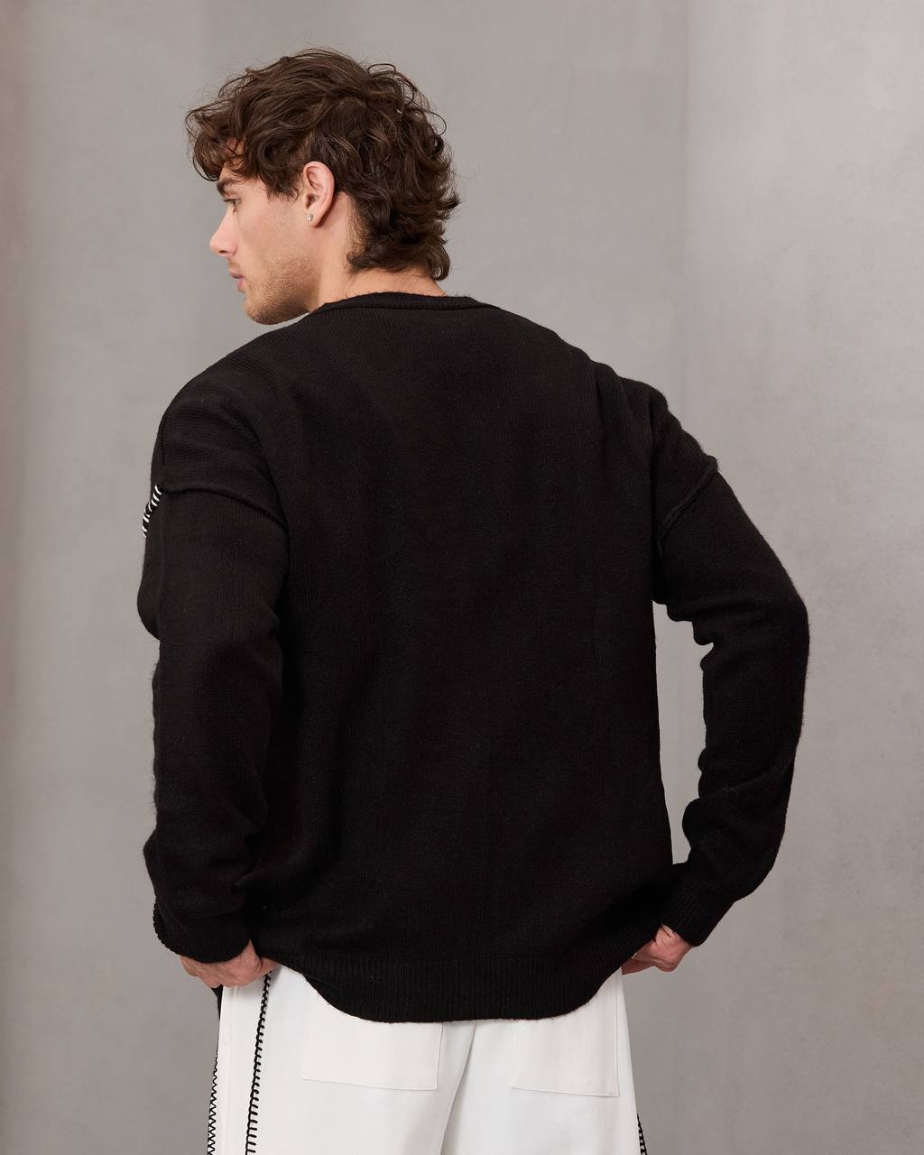 oversize wool cardigan